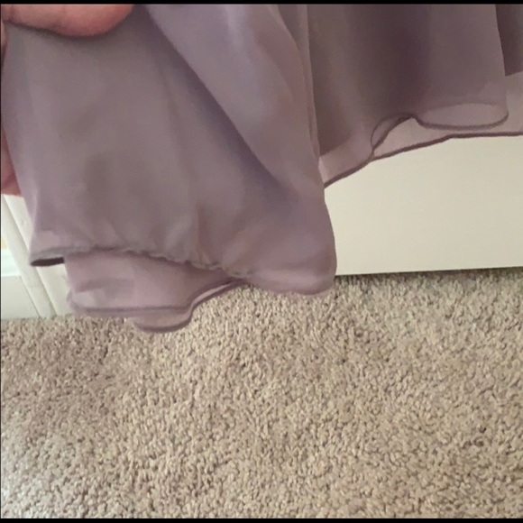 Designer Monique Lhuillier Lilac Bridesmaid dress - Picture 5 of 5